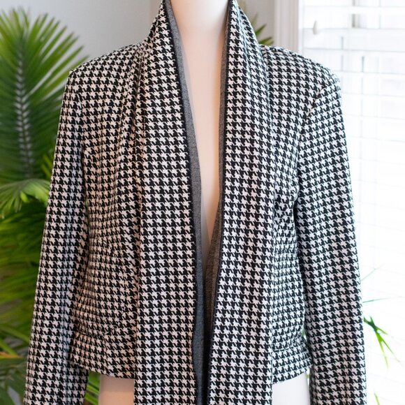 Cabi #3905 Houndstooth Shawl & Blazer // Jacket Size M w/shoulder pads - Picture 7 of 16